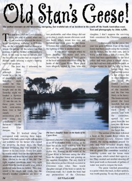 Old Stan's Geese  - page 54 Issue 36 (click the pic for an enlarged view)
