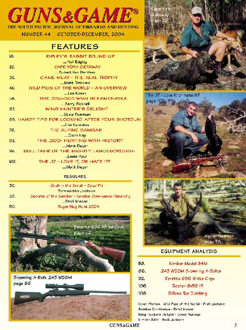 October-December 2004, Issue 44 - Order this back issue from the Back Issues page !!