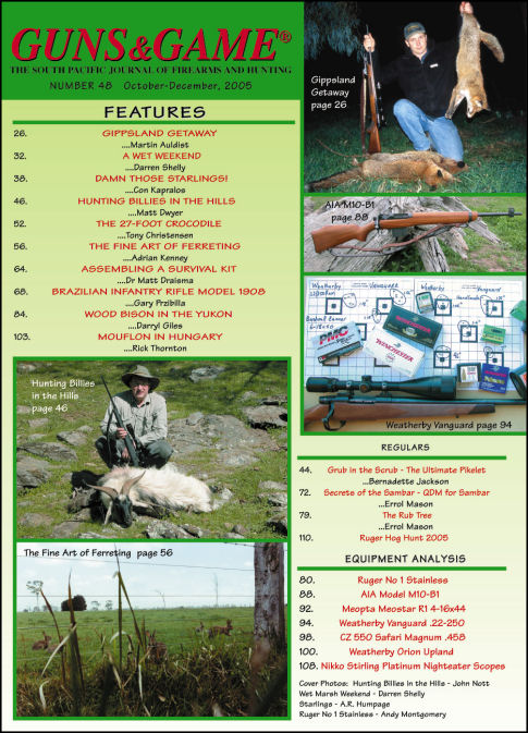 October-December 2005, Issue 48 - Order this back issue from the Back Issues page !!