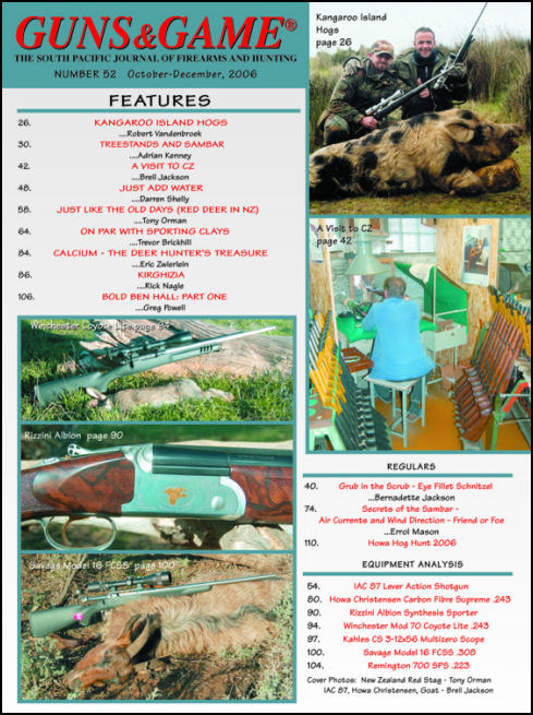 October-December 2006, Issue 52 - Order this back issue from the Back Issues page !!