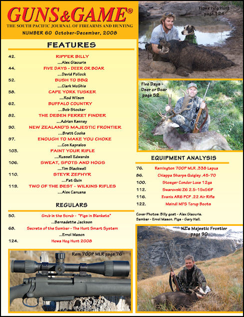 October-December 2008, Issue 60 - Order this back issue from the Back Issues page !!
