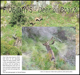 Five Days � Deer or Boar - page 44 Issue 52 (click the pic for an enlarged view)