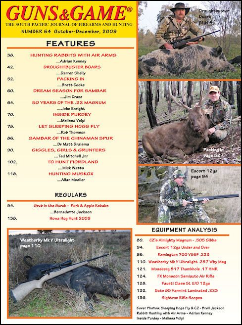 October-December 2009, Issue 64 - Order this back issue from the Back Issues page !!